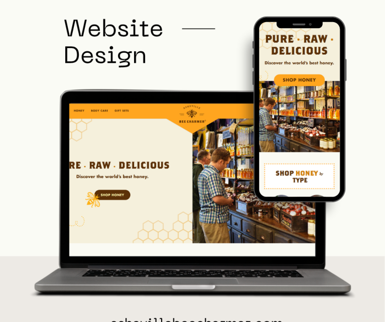 Asheville Bee Charmer is a boutique brand located in the heart of Asheville, North Carolina, offering a unique and immersive experience centered around bees, honey, and beekeeping culture. The project involved enhancing their existing eCommerce platform to reflect the brand’s charming identity while improving user experience, navigation, and mobile responsiveness. The goal was to ensure that the essence of local, handcrafted, and bee-inspired products was translated into a seamless online shopping experience.